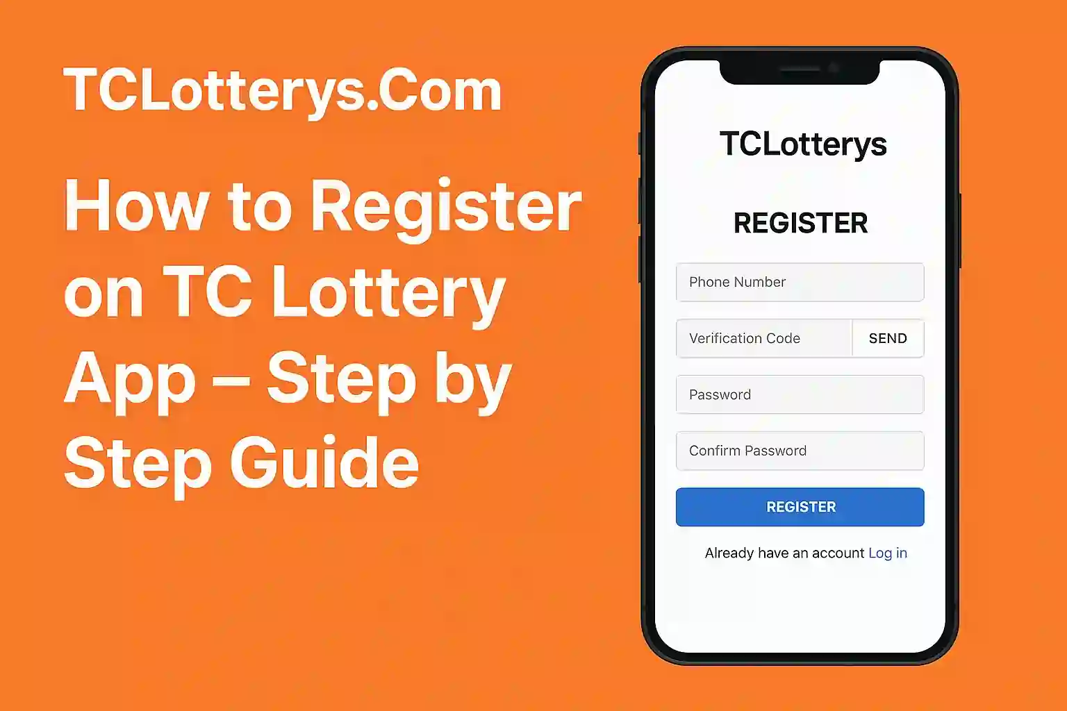 Register on TC Lottery