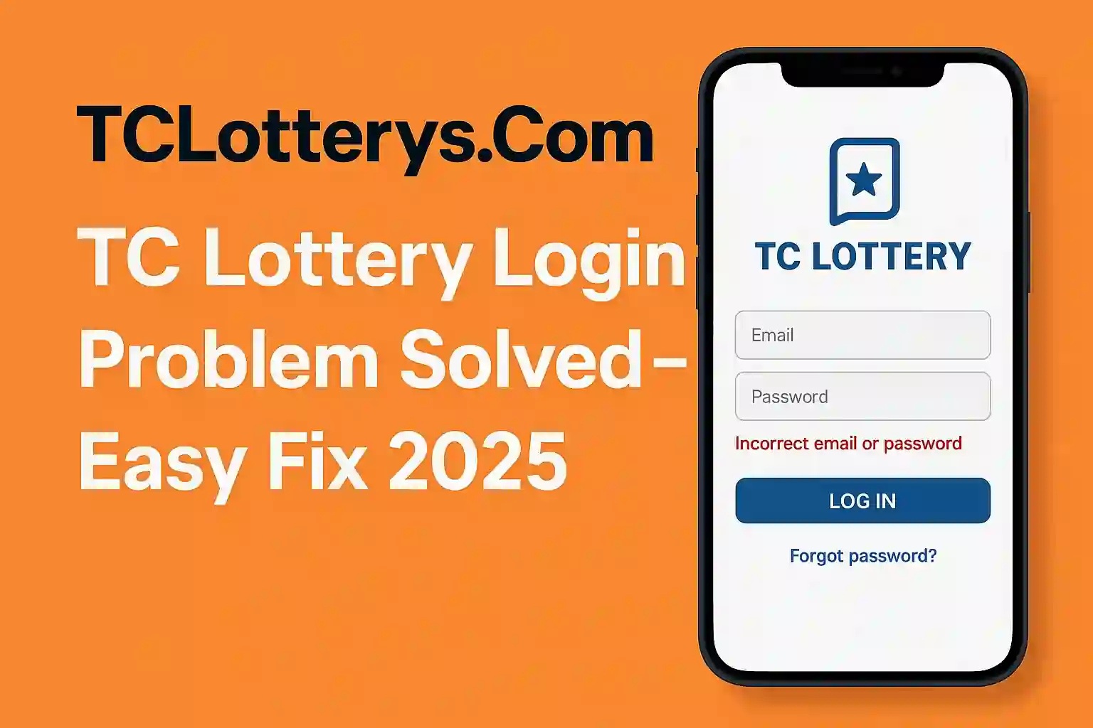 TC Lottery Login Problem Solved